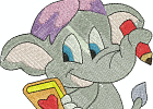 elephant 2 5x7